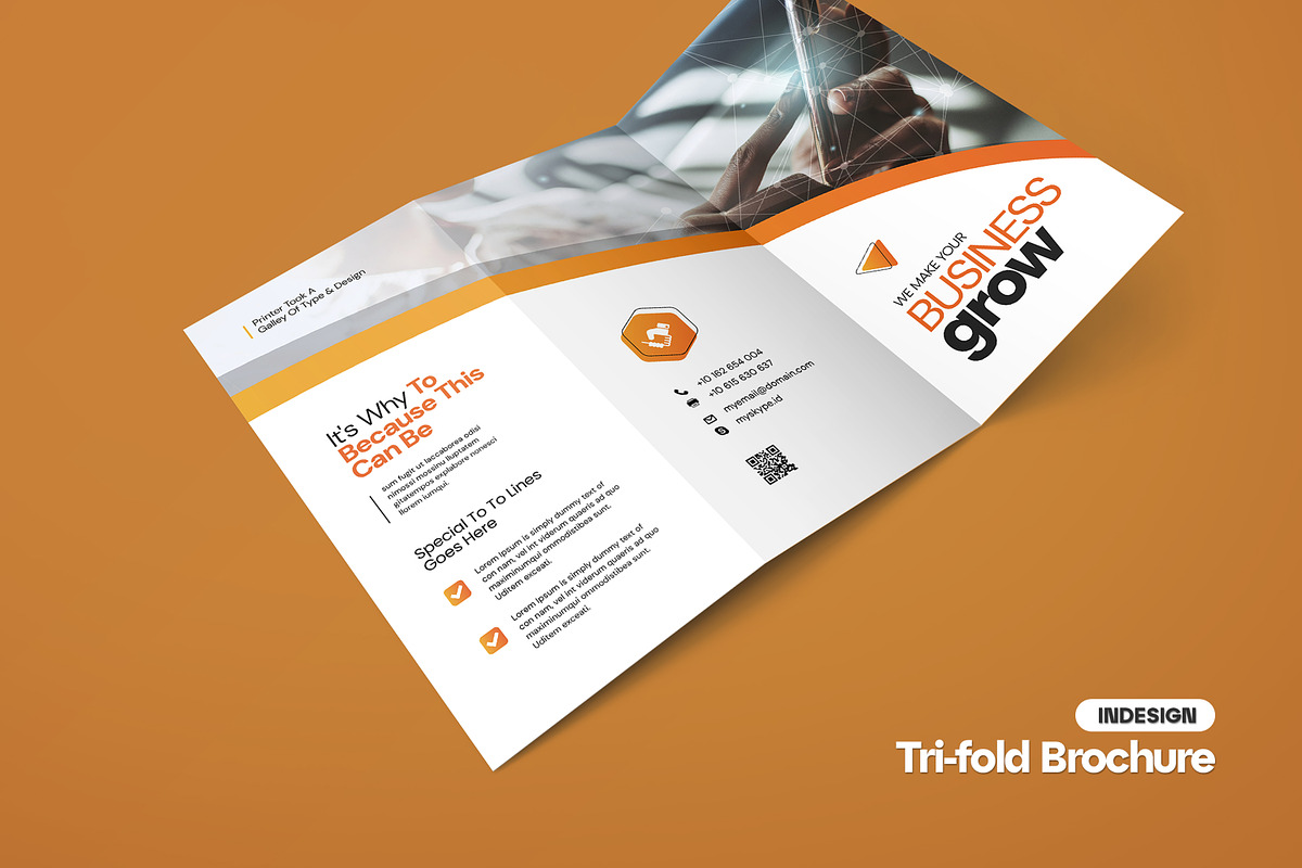 A4 Trifold Brochure Template, a Brochure Template by Creatiya Type (Photo 1 of 4)