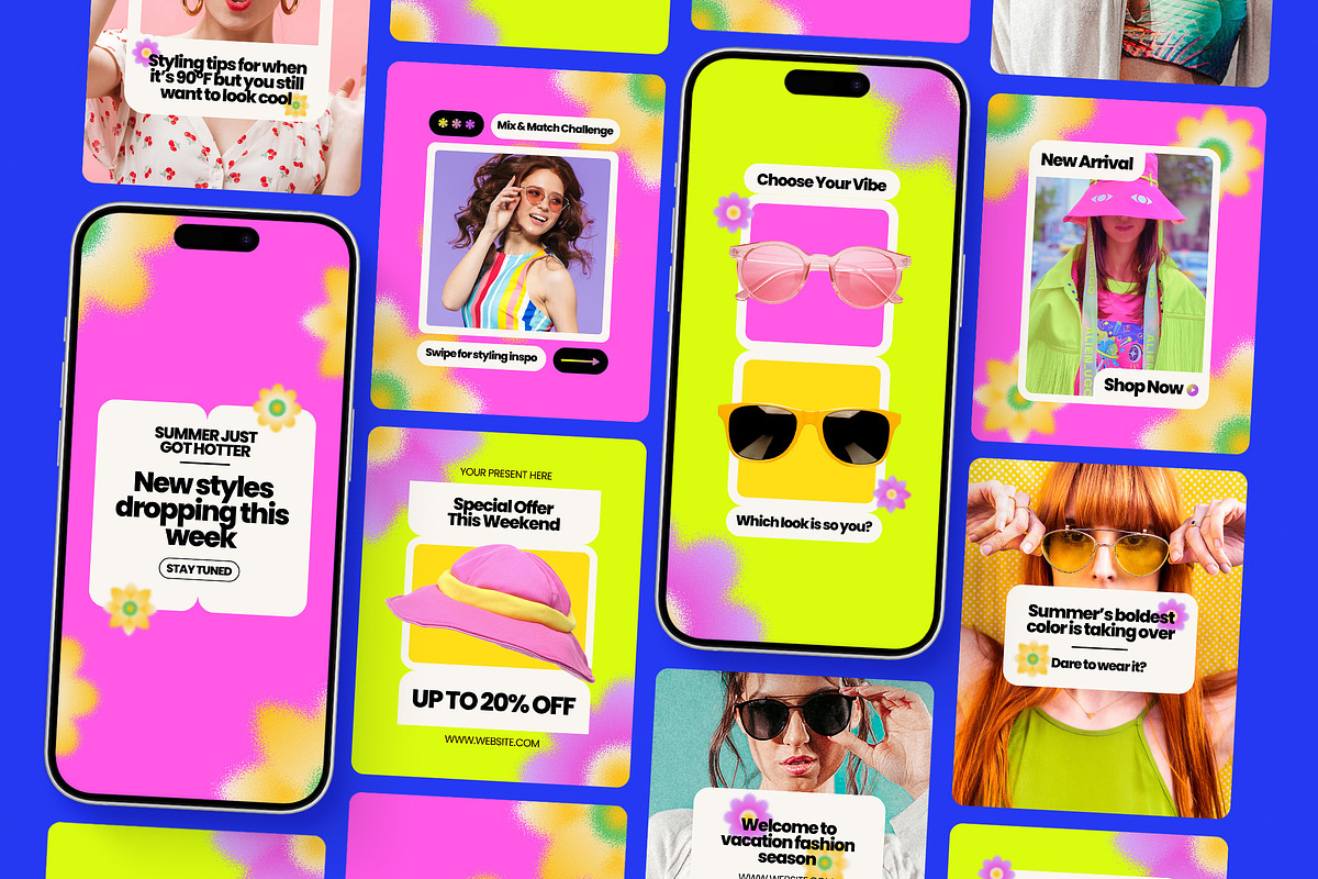 Summer Fashion Instagram Templates, a Social Media Template by Supanium Studio (Photo 5 of 5)