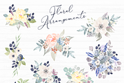 Violetta Flower Clipart and Frames, an Illustration by Emerald & Ivy Studios (Thumbnail 5 of 10)