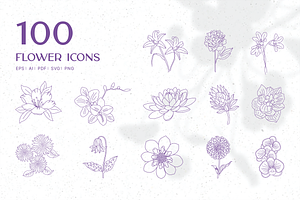 Flower icons