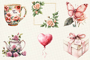 Blush Pink Mother's Day Clipart, an Illustration by OK Design (Thumbnail 3 of 5)