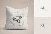 Floral Visuals Logo Stamp Collection, a Branding & Logo Template by Pigment Café (Thumbnail 5 of 5)