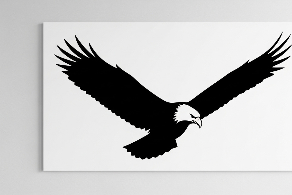 Powerful eagle flying wall art, an Illustration by Amazin_art (Photo 19 of 26)