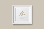 Mountains. Linear geometric logo, a Branding & Logo Template by le-genda (Thumbnail 4 of 14)