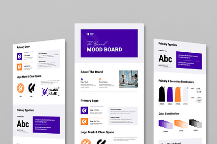 Professional Brand Mood Board, an UI Kit Template by MightyDesign