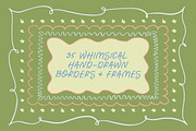 35 Whimsical Vector Borders + Frames, an Object Graphic by Design by Laney (Thumbnail 1 of 14)