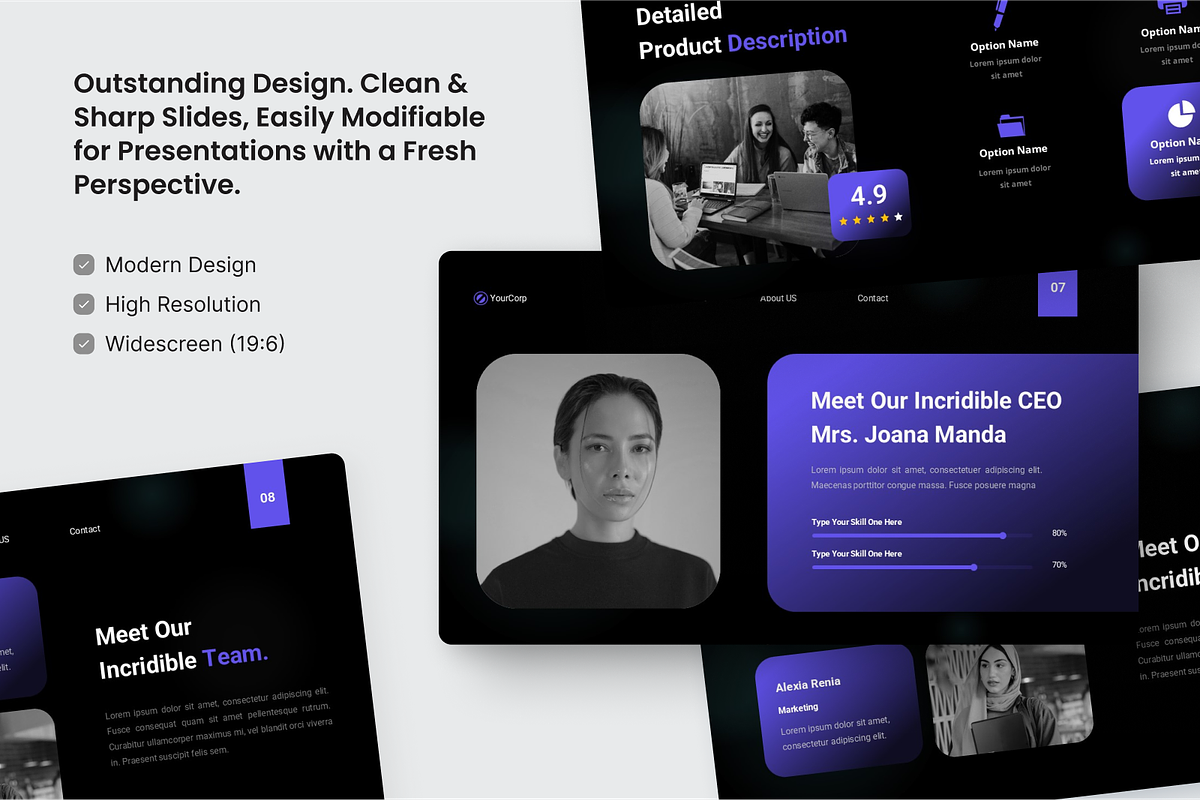 Bussines Pitch Deck Powerpoint, a Presentation Template by SquidPixey (Photo 3 of 6)