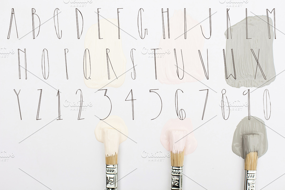 CELINA Skinny Hand Lettered Font preview 5