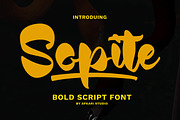 Sopite - Handwritten Bold Script Fon, a Script Font by Afkari Studio (Thumbnail 1 of 7)