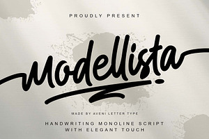 Modellista | Handwriting Font