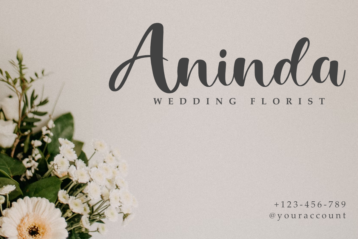 Brigeta - Elegant Script Font, a Script Font by Letterayu Studio (Photo 5 of 6)