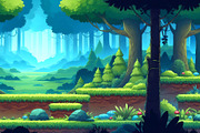 Fairy Forest Platform Game Art, an Object Illustration by 3D assets for your awesom (Thumbnail 3 of 3)