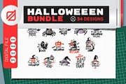Halloween Quote and Cutting SVG DXF, an Illustration by defarmerdesign (Thumbnail 1 of 5)
