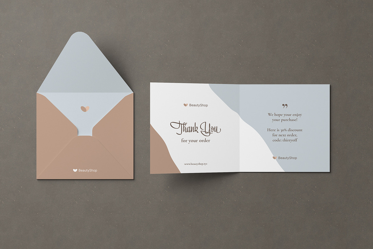 Square Invitation and Greeting Card, a Print Template by artimasa (Photo 2 of 7)