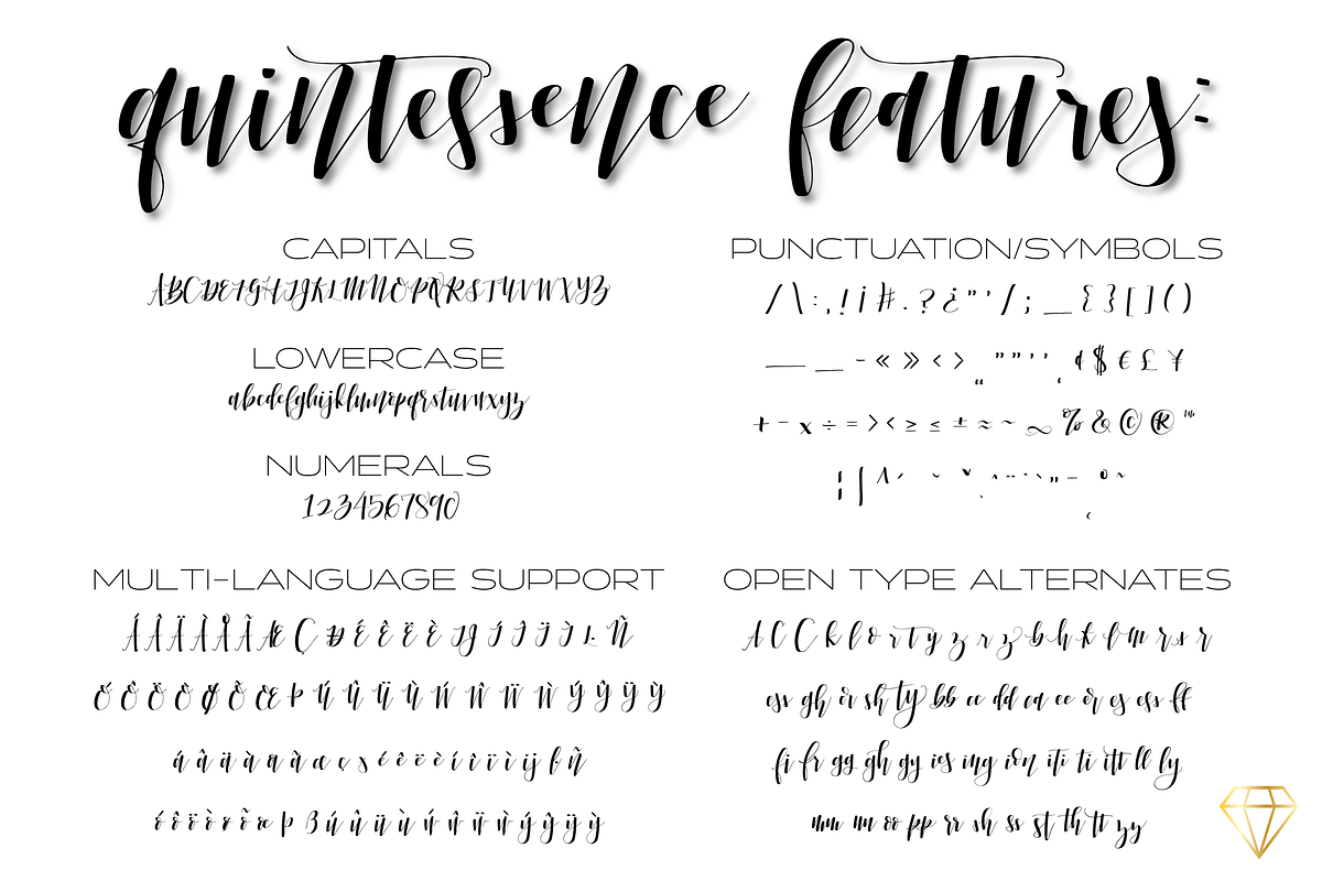 Quintessence Font preview 2