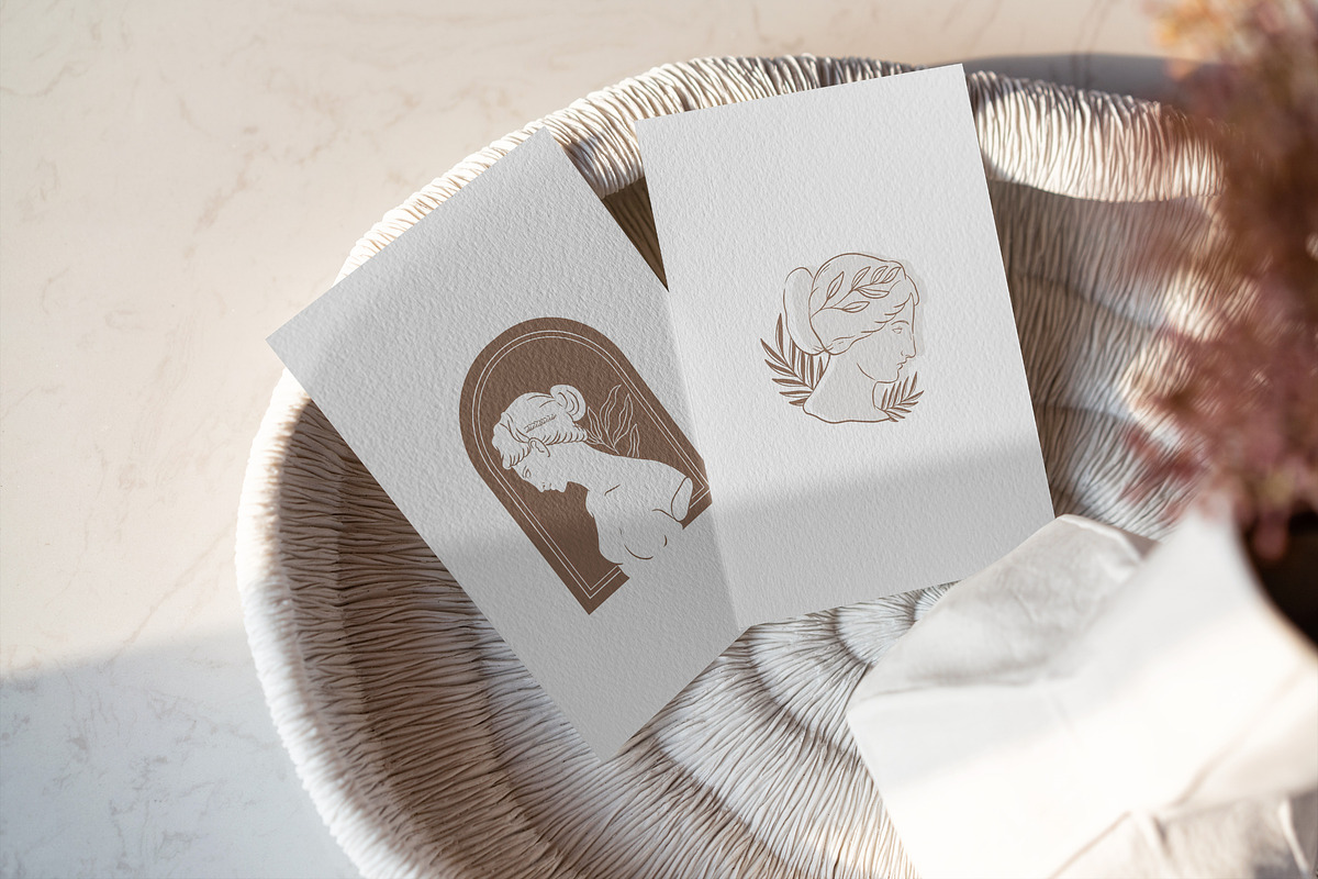 5x7 Card Mockups Natural Light, a Print Template by Dikarte.Store (Photo 3 of 9)