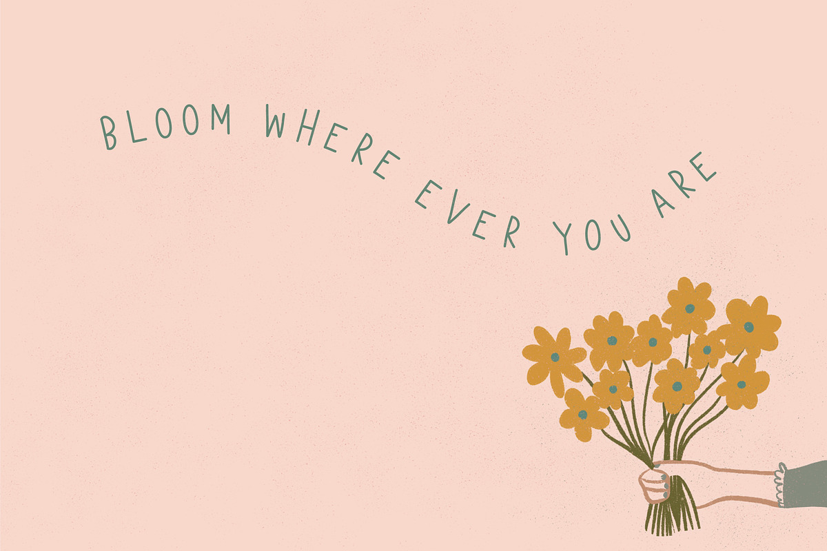 Yellow Daisy | Handwritten Font, a Handwritten Font by Darla Studio (Photo 11 of 12)
