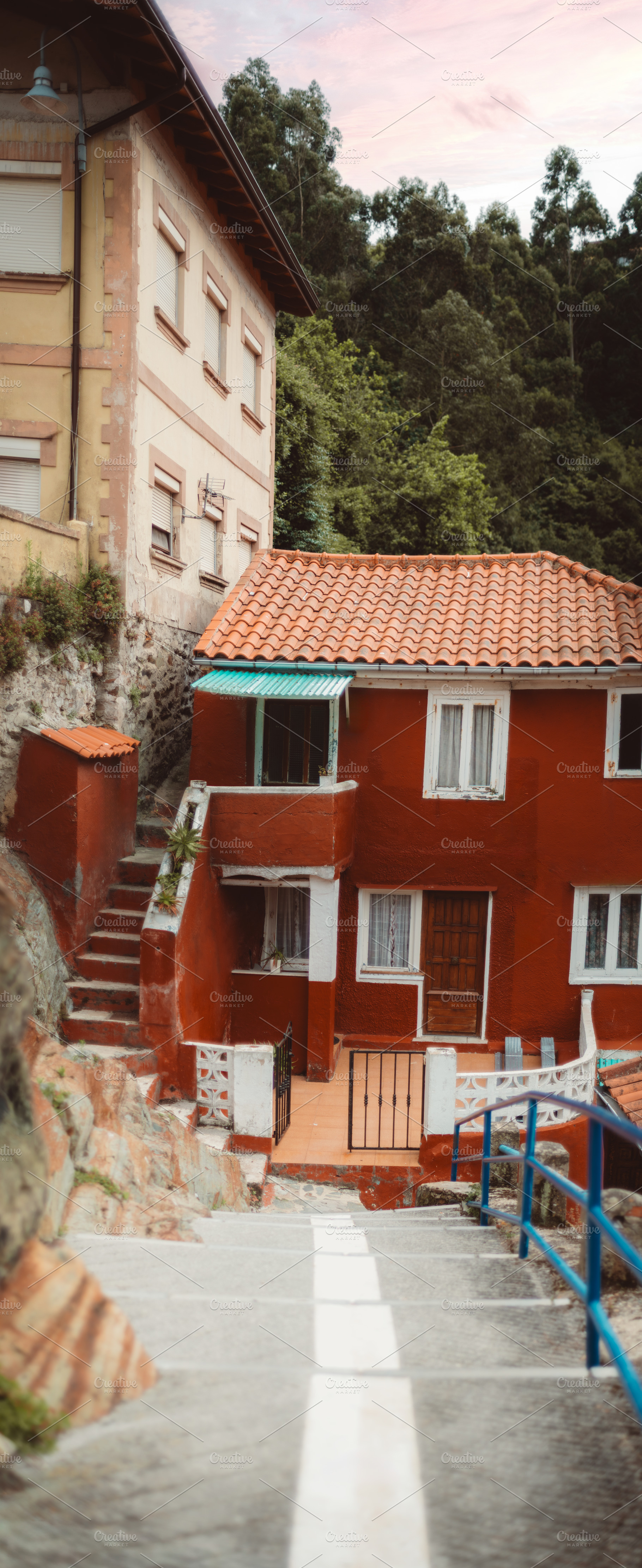 Rustic Cudillero vertorama view, an Architecture Photo by SkyNext