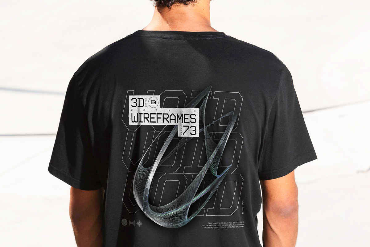 3D Chrome Wireframes - 73 shapes, an Object Graphic by assetpro.design (Photo 9 of 12)