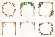 Christmas Coquette Frame Clipart, an Illustration by CrexoraLab (Thumbnail 2 of 5)