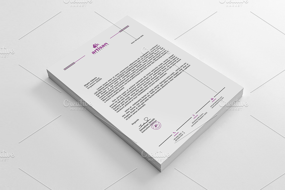 Letterhead, a Stationery Template by artisanHR (Photo 5 of 5)