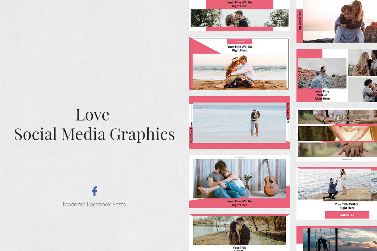Love Facebook Posts, a Social Media Template by Social Corner Graphics (Photo 1 of 7)