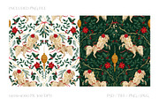 Luxury Christmas Pattern, a Pattern Graphic by PaperJamLab (Thumbnail 3 of 11)