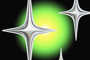 150 3D Y2K Chrome Metallic Shapes, an Object Graphic by Fivehead Studio (Thumbnail 3 of 12)