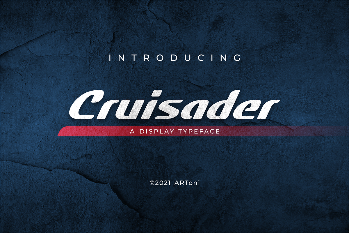 Cruisader, a Sans Serif Font by ARToni (Photo 1 of 5)