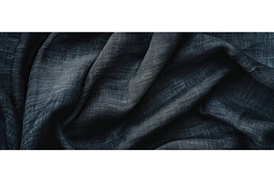Wrinkled dark linen fabric close-up, a Background Photo by piter.goskov