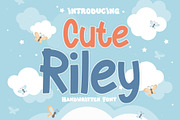 Cute Riley Font, a Sans Serif Font by Fox7 By Rattana (Thumbnail 1 of 6)