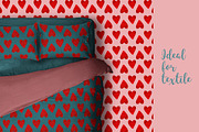 Valentine's day Patterns and Cards, an Animal Illustration by watercolor kamill (Thumbnail 7 of 8)