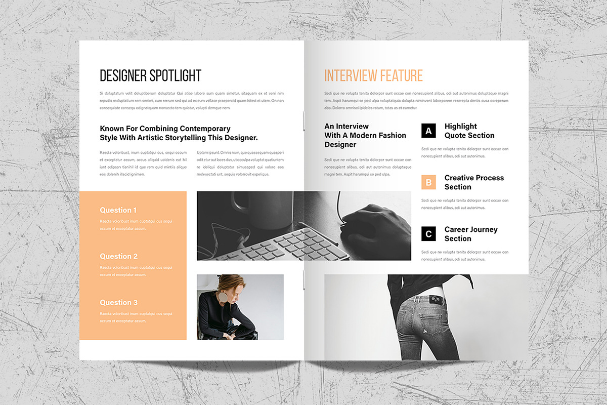 Fashion Magazine Template Design, a Magazine Template by White Graphic (Photo 4 of 11)