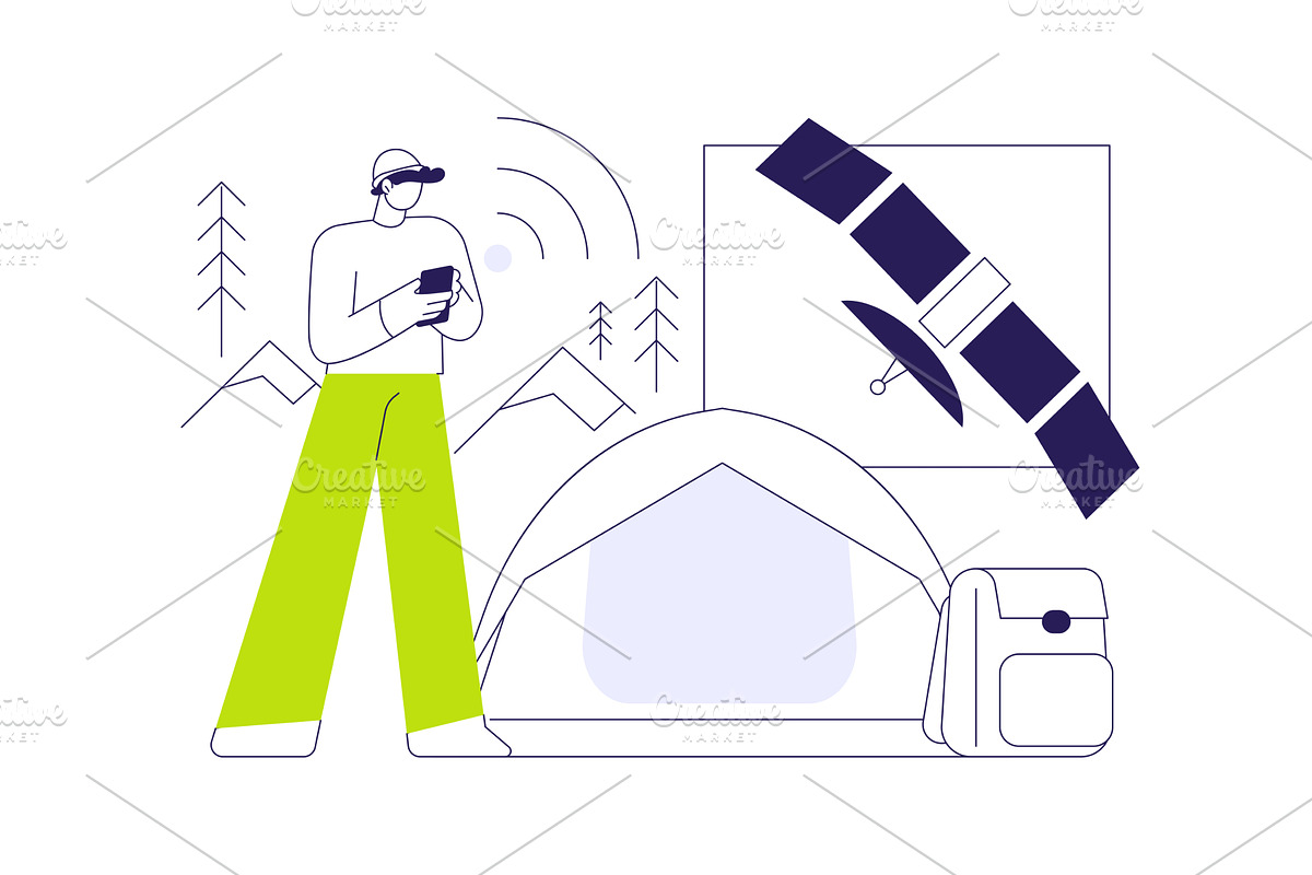 Satellite telephony abstract concept, an Illustration by Visual Generation