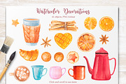 Winter. Watercolor collection., a Decorative Illustration by AlexGreenArt (Thumbnail 10 of 11)