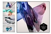 Set of 4 Abstract Glas Crystals, a Background Graphic by helloSG (Thumbnail 2 of 2)