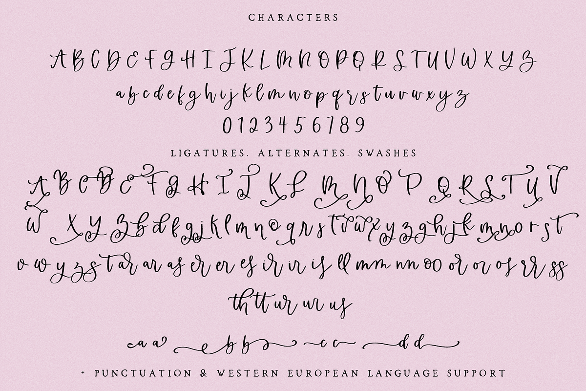 Cottage Charm Calligraphy Font, a Script Font by Beck McCormick (Photo 10 of 10)