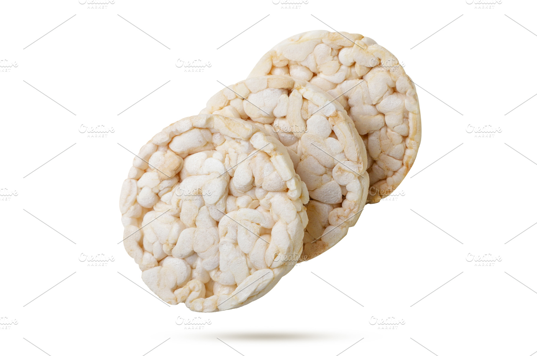 Rice cakes flying close-up on a, a Food & Drink Photo by innakreativ