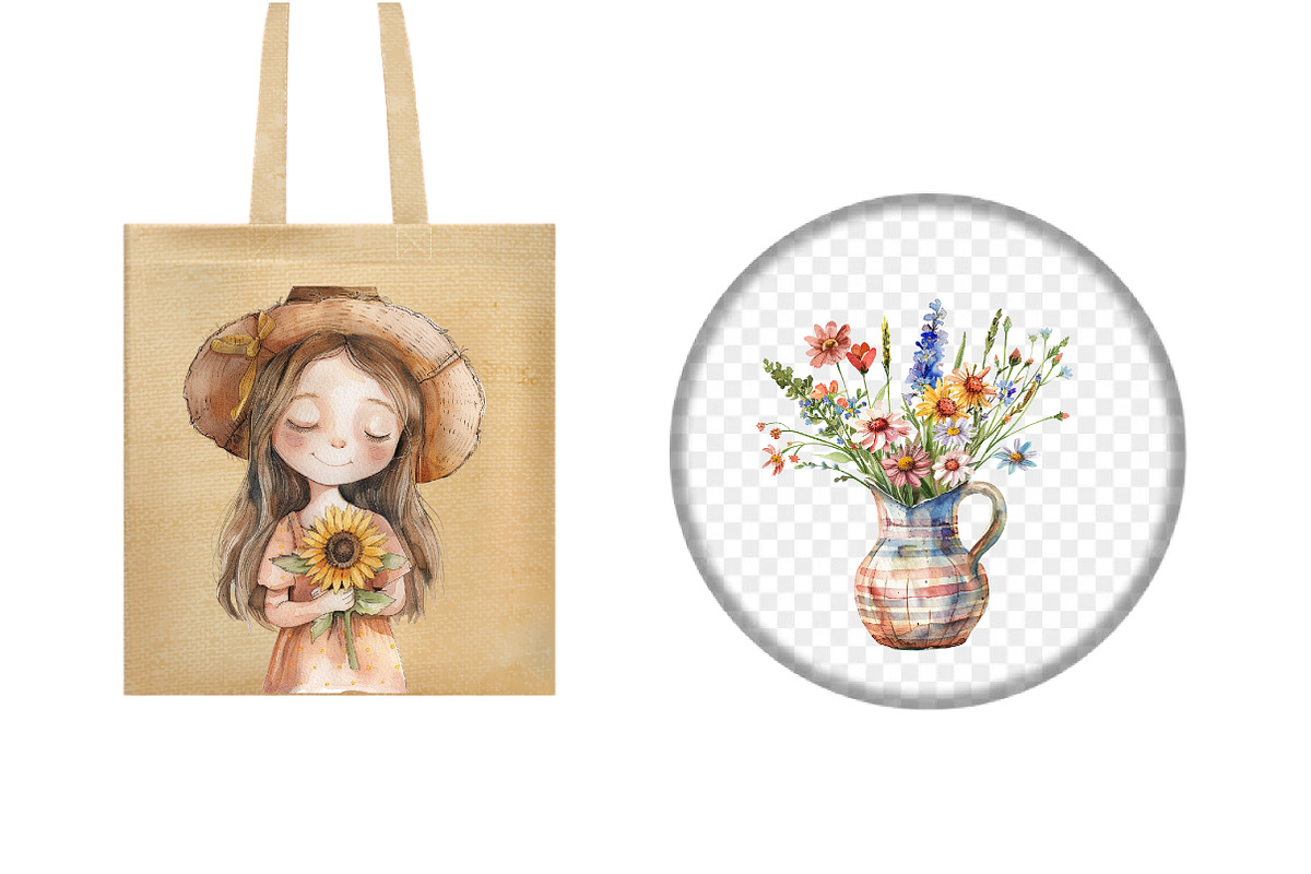 Summer Cottagecore Clipart, an Illustration by Design Market (Photo 5 of 5)