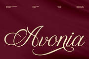 Avonia Modern Luxury Script Font, a Script Font by Rasio Studio (Thumbnail 1 of 9)
