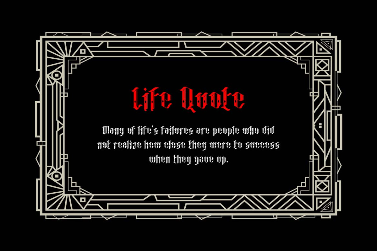 Nightshade Blackletter Font, a Blackletter Font by UICreative (Photo 8 of 13)