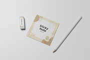 Sticky Notes PSD Mockup Set, a Books & Magazine Mockup by Graphic Deal (Thumbnail 4 of 6)