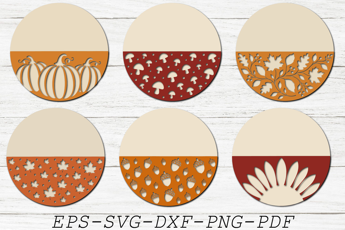 Autumn Door Hanger SVG, Fall Door, an Object Graphic by Libby Wishes (Photo 1 of 4)
