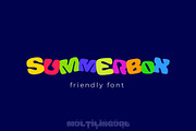 SummerBox, a Font by Sentavio (Thumbnail 1 of 5)