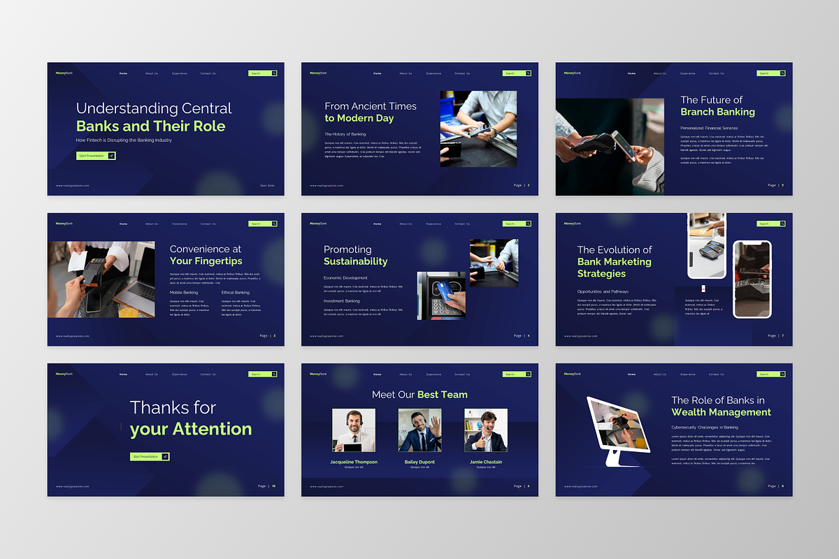 Money Bank - Bank Keynote Template, a Presentation Template by GraphauseProject (Photo 6 of 6)