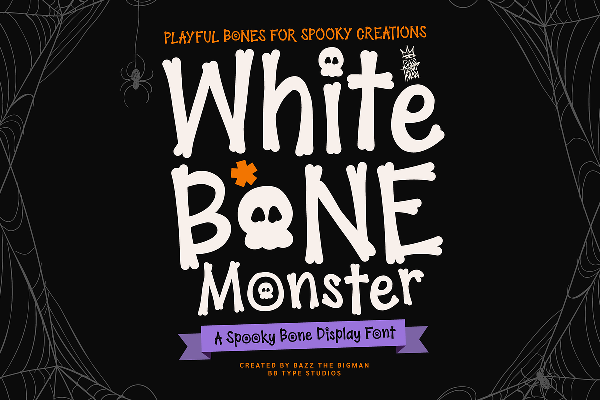 White Bone Monster, a Symbol Font by BBtypeStudios (Photo 1 of 11)
