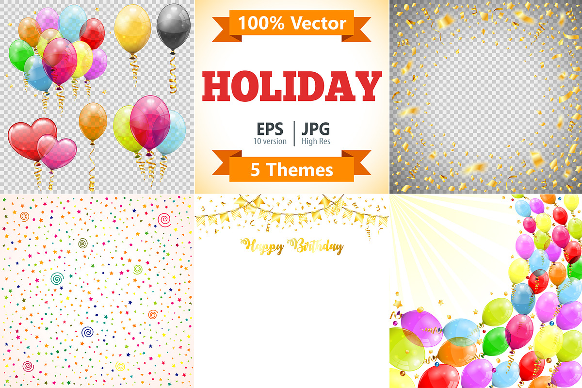Birthday, Christmas Decorations, a Decorative Illustration by TAlex (Photo 1 of 6)