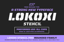 Lokoxi Stencil Pro - Rounded Family