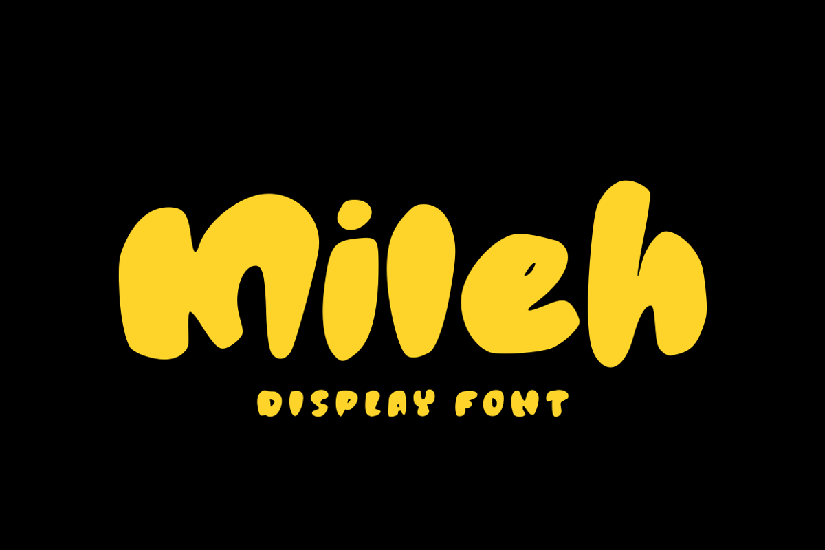 Mileh - Display Font, a Handwritten Font by GFRcreative (Photo 1 of 4)
