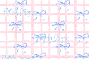 Grandmillenial bow pattern seamless